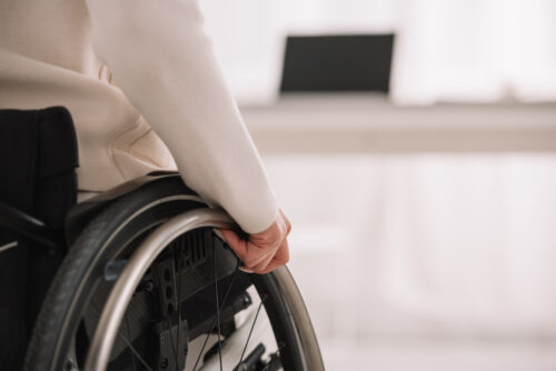 person in wheelchair